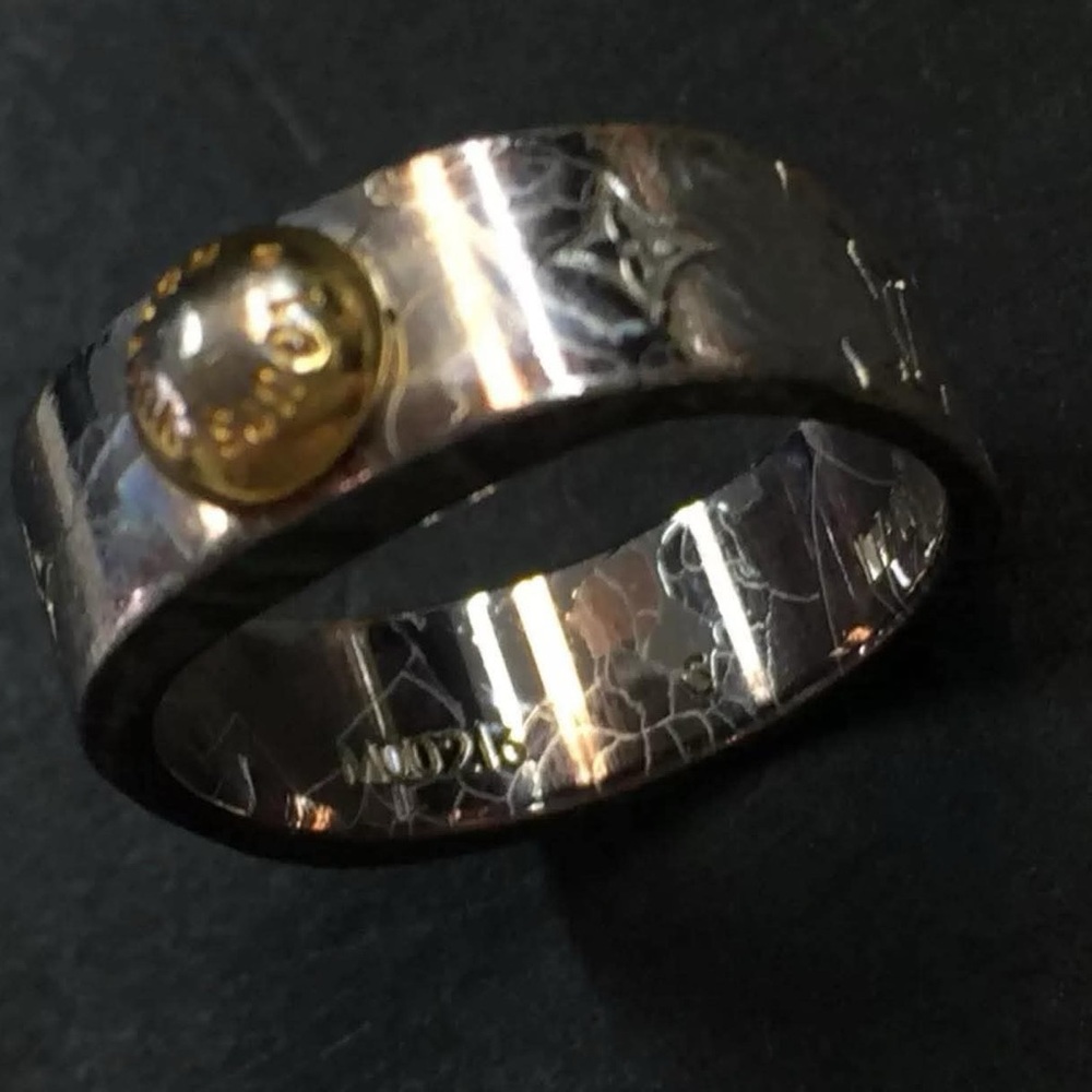 Louis Vuitton Bague Nanogram Silver Tone Ring sz:49/5- Free Gift With Purchase - Picture 12 of 12